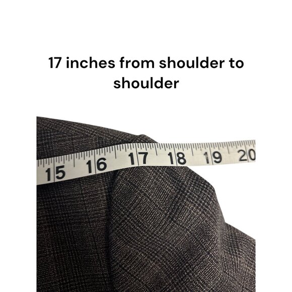 Tahari Arthur S. Levine Womens Brown Plaid Blazer Size 12 Button Front Notch Lap - Picture 8 of 11